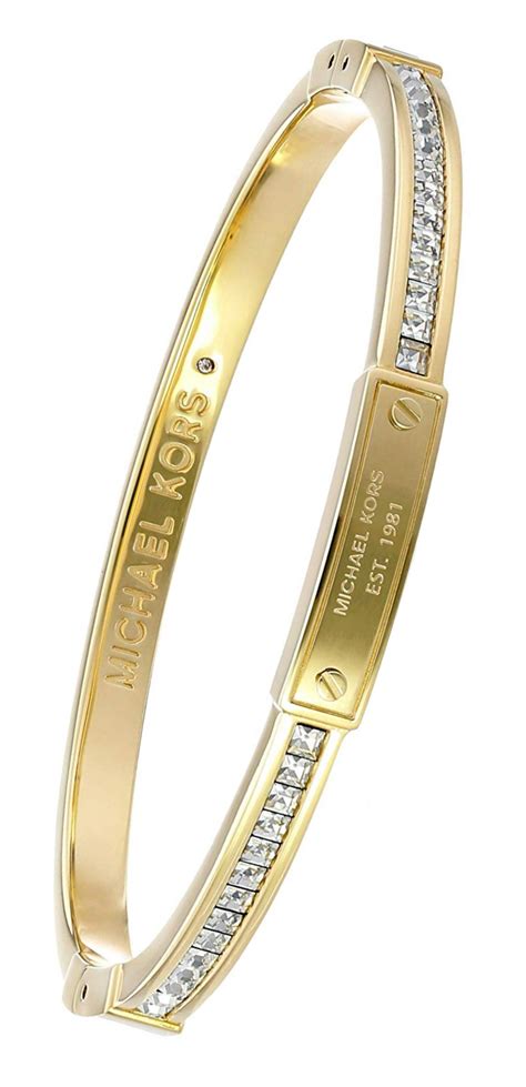 michael kors hinged bracelet|Michael Kors bracelet with diamonds.